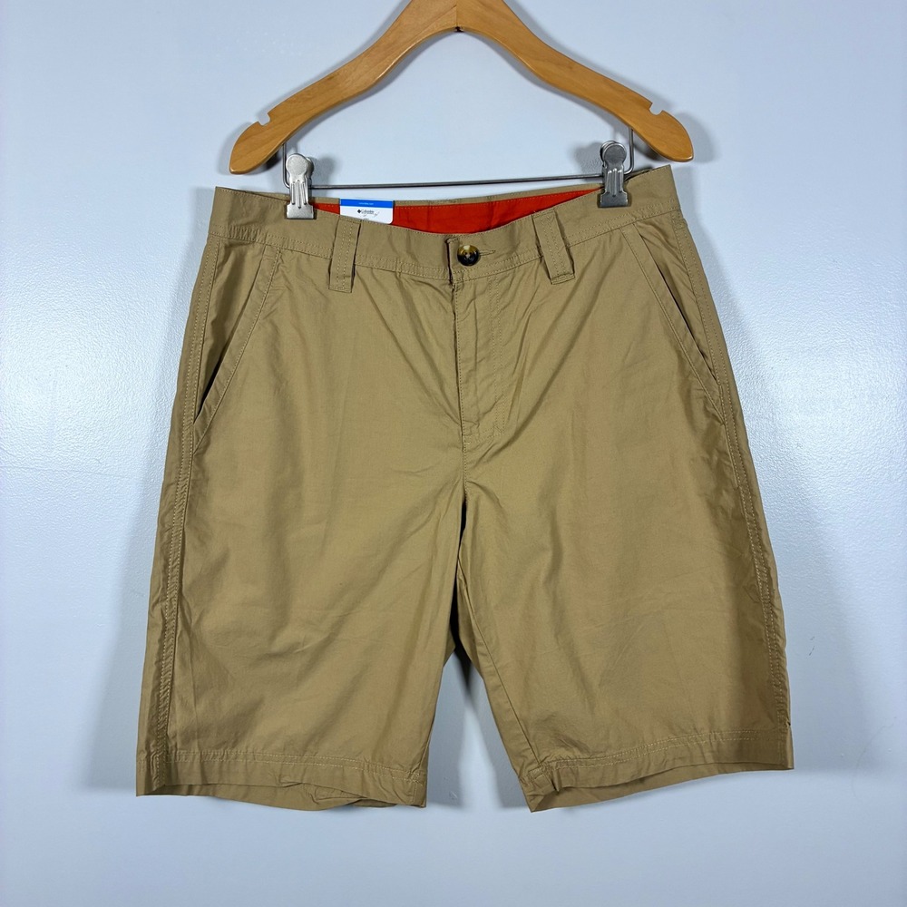 Columbia Shorts 30 Tan Khaki Cotton Hiking Gorpcore Outdoor Camping Utility